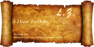 Litva Zoltán névjegykártya